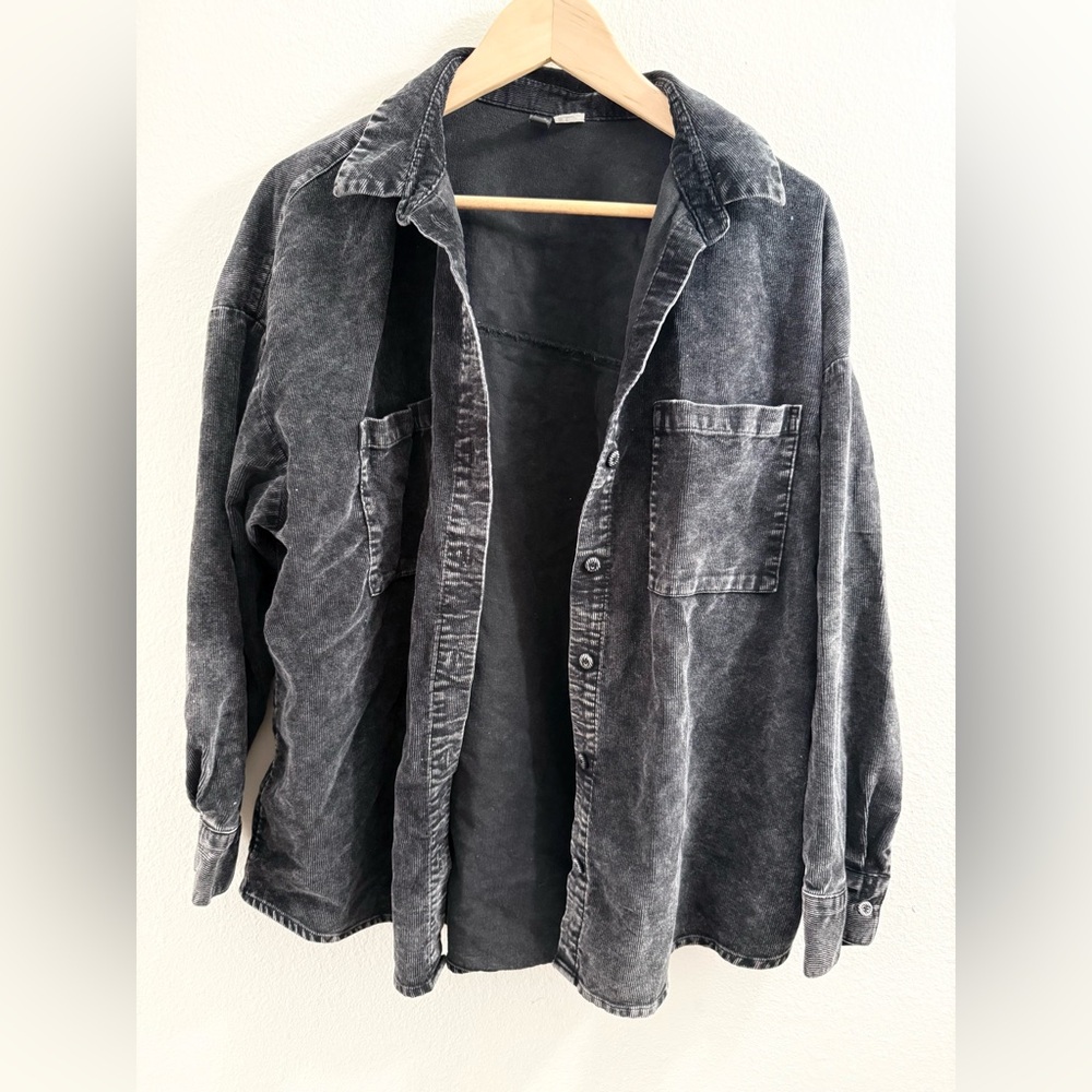 H&M Charcoal Shirt Jacket
